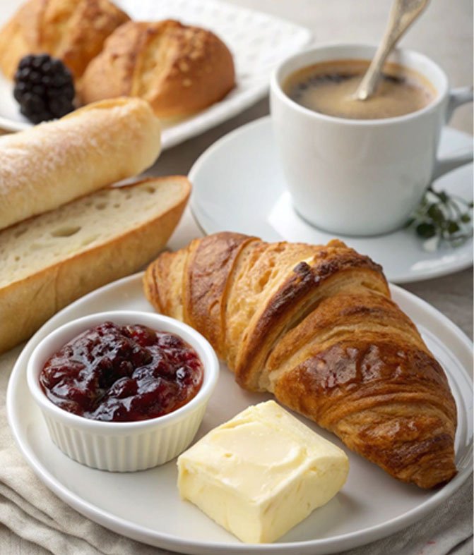 Petit déjeuner continental